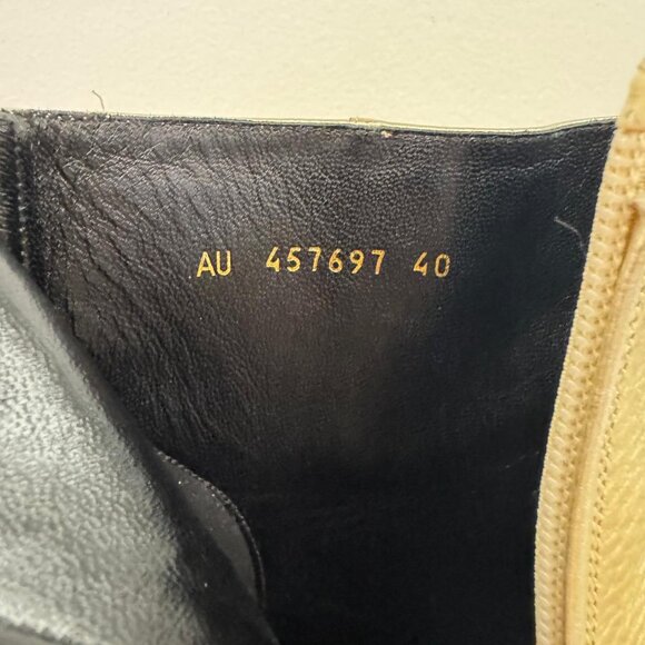 YSL, Gold Lou Lou Ankle Boots - Picture 16 of 16